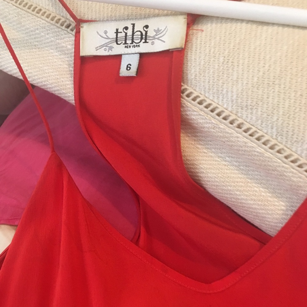 Red silk tank Tibi - Picture 5 of 5